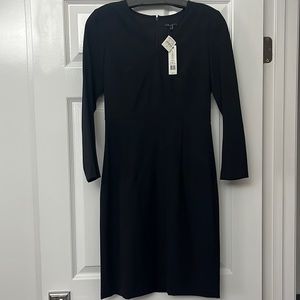 Simple and elegant! NWT Theory wool/Lycra long sleeve little black dress.  Sz 4